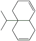 1,4,4a,5,6,8a-ヘキサヒドロ-4a-イソプロピルナフタレン 化学構造式