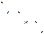 ペンタバナジウム-スカンジウム 化学構造式