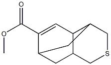 3,4,4a,7,8,8a-ヘキサヒドロ-4,7-メタノ-1H-2-ベンゾチオピラン-6-カルボン酸メチル 化学構造式
