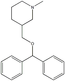 3-(Diphenylmethoxymethyl)-1-methylpiperidine