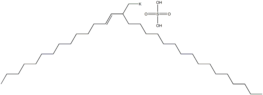 Sulfuric acid 2-(1-tetradecenyl)octadecyl=potassium ester salt