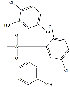 (2,5-Dichlorophenyl)(2,5-dichloro-6-hydroxyphenyl)(3-hydroxyphenyl)methanesulfonic acid