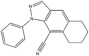 5,6,7,8-Tetrahydro-1-phenyl-1H-benz[f]indazole-9-carbonitrile