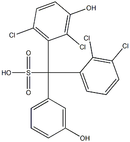 (2,3-Dichlorophenyl)(2,6-dichloro-3-hydroxyphenyl)(3-hydroxyphenyl)methanesulfonic acid
