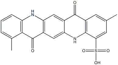 5,7,12,14-Tetrahydro-2,8-dimethyl-7,14-dioxoquino[2,3-b]acridine-4-sulfonic acid