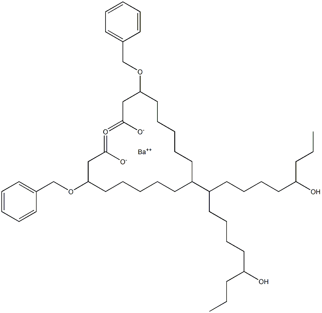 Bis(3-benzyloxy-15-hydroxystearic acid)barium salt