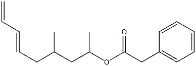 Phenylacetic acid 1,3-dimethyl-5,7-octadienyl ester