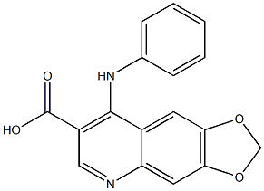 4-[[Phenyl]amino]-6,7-(methylenedioxy)quinoline-3-carboxylic acid