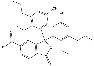 1,3-Dihydro-1,1-bis(5-hydroxy-2,3-dipropylphenyl)-3-oxoisobenzofuran-6-carboxylic acid