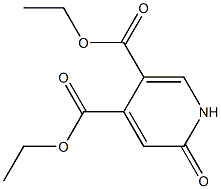 2-オキソ-1,2-ジヒドロピリジン-4,5-ジカルボン酸ジエチル 化学構造式