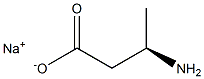 [R,(-)]-3-アミノ酪酸ナトリウム 化学構造式