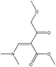 2-[(Z)-ジメチルアミノメチレン]-4-メトキシアセト酢酸メチル 化学構造式