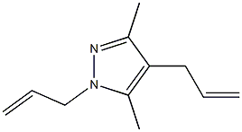 3,5-ジメチル-1,4-ジアリル-1H-ピラゾール 化学構造式