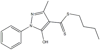 1-Phenyl-3-methyl-5-hydroxy-1H-pyrazole-4-dithiocarboxylic acid butyl ester