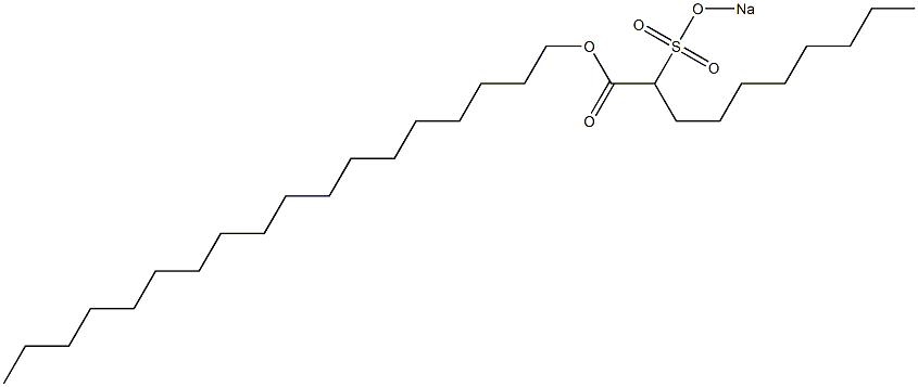 2-(Sodiosulfo)decanoic acid octadecyl ester