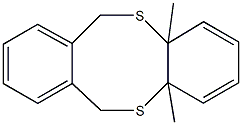 5,7,12,14-テトラヒドロジベンゾ[c,h][1,6]ジチエシン 化学構造式