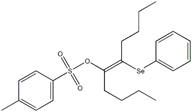 p-Toluenesulfonic acid (E)-1-butyl-2-(phenylseleno)-1-hexenyl ester
