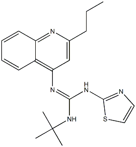 1-tert-Butyl-2-(2-propyl-4-quinolyl)-3-(thiazol-2-yl)guanidine
