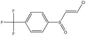 [(E)-2-クロロエテニル](4-トリフルオロメチルフェニル)スルホキシド 化学構造式