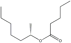 (+)-吉草酸(S)-1-メチルヘキシル 化学構造式
