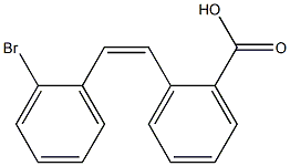 (Z)-2'-Bromostilbene-2-carboxylic acid Structure