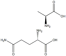 L-丙氨酸-L-谷氨酰胺, , 结构式