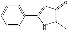 1-甲基-3-苯基 -5-吡唑啉酮, , 结构式