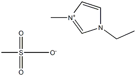 1-ethyl-3-methylimidazolium methanesulfonate Structure