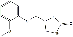 5-[(2-Methoxyphenoxy)methyl]-2-oxazolidinone Structure