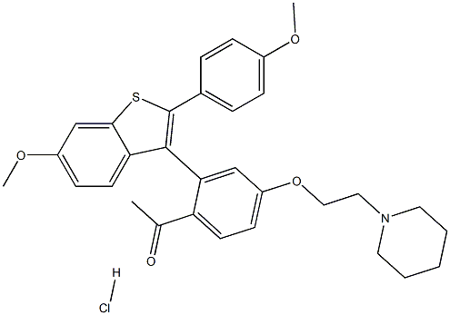 [6-甲氧基-2-(4-甲氧基苯基)-苯并[B]噻吩-3-基][4-[2-(1-哌啶基)乙氧基]苯基]甲酮盐酸盐