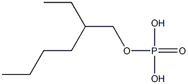 磷酸单-2-乙基己基酯 结构式