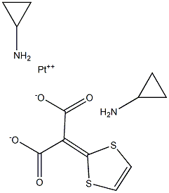 platinum(II) bis(cyclopropylamine)-1,3-dithiol-2-ylidenemalonate