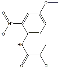 2-CHLORO-N-(4-METHOXY-2-NITROPHENYL)PROPANAMIDE Structure