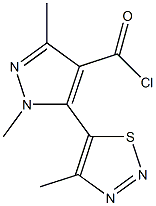 1,3-DIMETHYL-5-(4-METHYL-1,2,3-THIADIAZOL-5-YL)-1H-PYRAZOLE-4-CARBONYL CHLORIDE