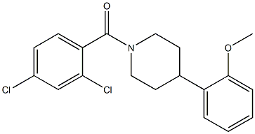 (2,4-dichlorophenyl)[4-(2-methoxyphenyl)piperidino]methanone