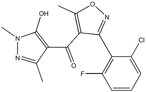 [3-(2-chloro-6-fluorophenyl)-5-methylisoxazol-4-yl](5-hydroxy-1,3-dimethyl- 1H-pyrazol-4-yl)methanone
