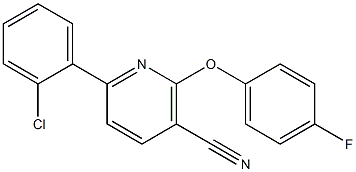 6-(2-chlorophenyl)-2-(4-fluorophenoxy)nicotinonitrile