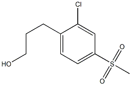 3-(2-chloro-4-(methylsulfonyl)phenyl)propan-1-ol