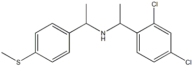 [1-(2,4-dichlorophenyl)ethyl]({1-[4-(methylsulfanyl)phenyl]ethyl})amine