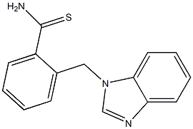 2-(1H-benzimidazol-1-ylmethyl)benzenecarbothioamide Struktur