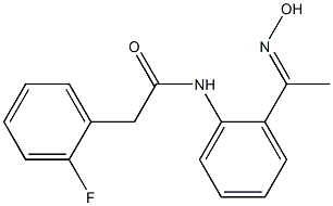 2-(2-fluorophenyl)-N-{2-[(1E)-N-hydroxyethanimidoyl]phenyl}acetamide