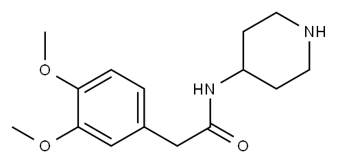 2-(3,4-dimethoxyphenyl)-N-(piperidin-4-yl)acetamide