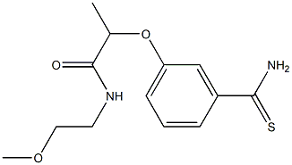2-(3-carbamothioylphenoxy)-N-(2-methoxyethyl)propanamide