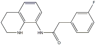 2-(3-fluorophenyl)-N-(1,2,3,4-tetrahydroquinolin-8-yl)acetamide