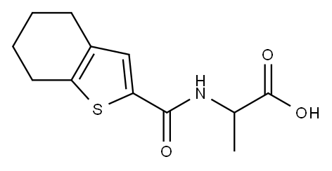 2-(4,5,6,7-tetrahydro-1-benzothiophen-2-ylformamido)propanoic acid