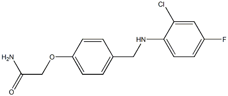 2-(4-{[(2-chloro-4-fluorophenyl)amino]methyl}phenoxy)acetamide