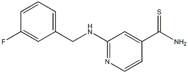 2-{[(3-fluorophenyl)methyl]amino}pyridine-4-carbothioamide
