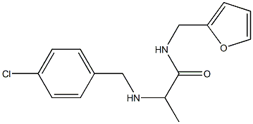 2-{[(4-chlorophenyl)methyl]amino}-N-(furan-2-ylmethyl)propanamide
