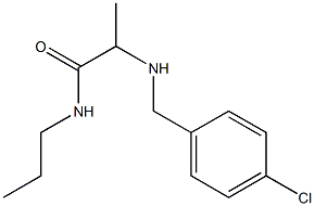 2-{[(4-chlorophenyl)methyl]amino}-N-propylpropanamide