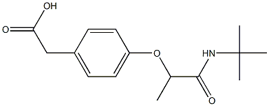 2-{4-[1-(tert-butylcarbamoyl)ethoxy]phenyl}acetic acid 结构式